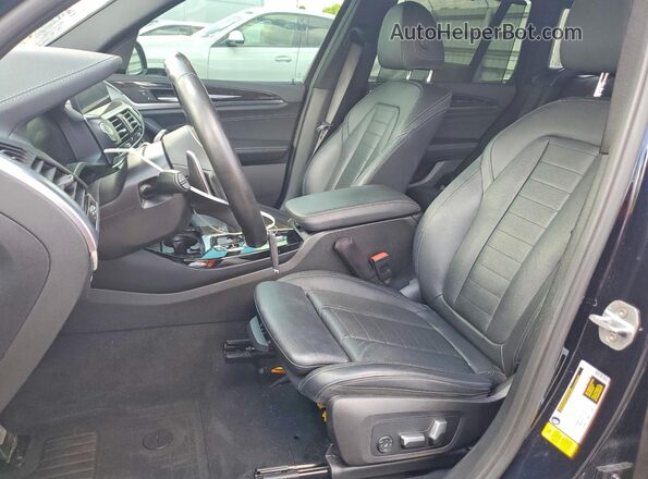 5UXTY3C04L9B17021 2020 BMW X3 Black Vista interior delantera