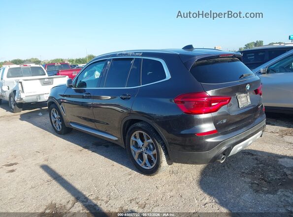 5UXTY3C04L9D23763 2020 BMW X3 Black უკანა მარცხენა