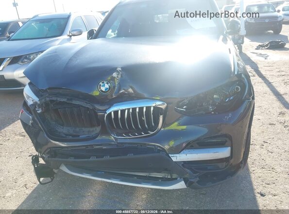 5UXTY3C04L9D23763 2020 BMW X3 Black წინა ხედი