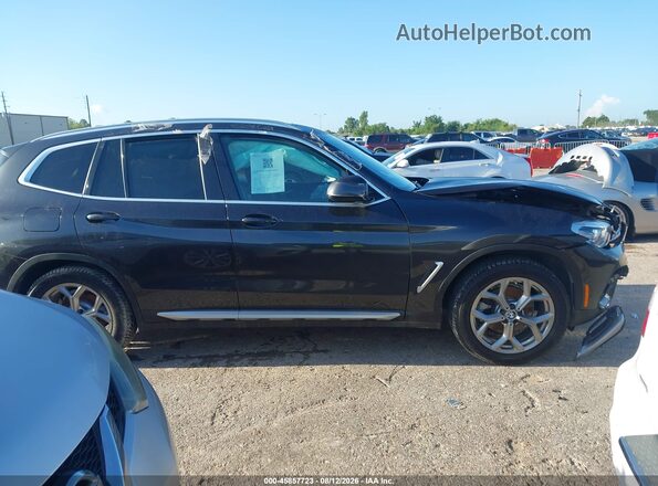 5UXTY3C04L9D23763 2020 BMW X3 Black უკანა სალონის ხედი