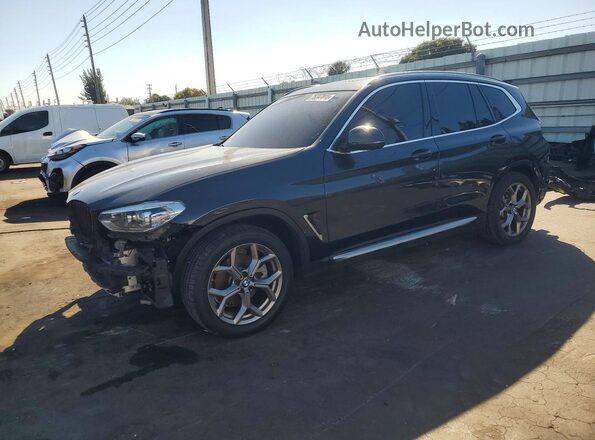 5UXTY3C04LLU71170 2020 BMW X3 Black Задня ліва чверть