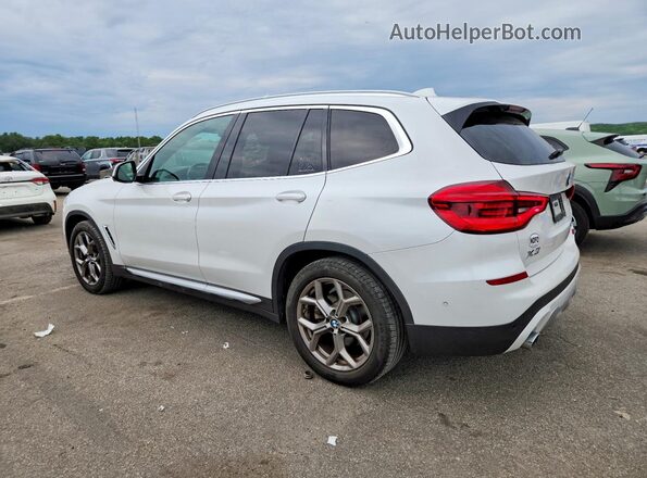 5UXTY3C04M9G54067 2021 BMW X3 Белый Задняя левая четверть
