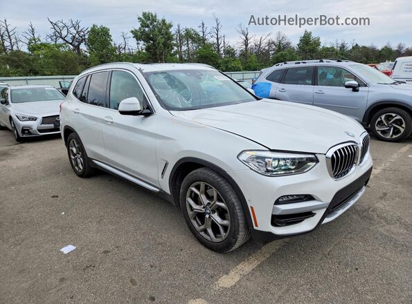 5UXTY3C04M9G54067 2021 BMW X3 Белый Передняя правая четверть