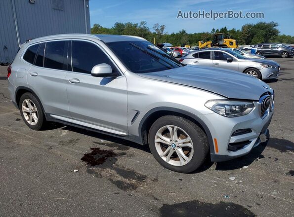 5UXTY3C06LLE55197 2020 BMW X3 Silver Front right