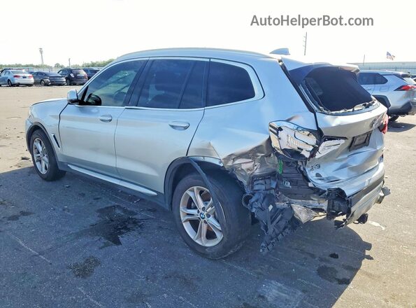 5UXTY3C06LLE55197 2020 BMW X3 Silver Rear left
