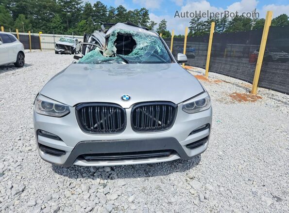 5UXTY3C06LLU70411 2020 BMW X3 Silver Դիմացի տեսք