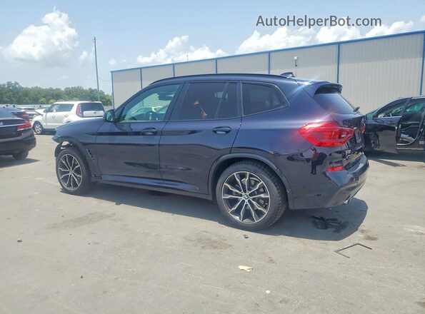5UXTY3C06M9E04409 2021 BMW X3 Blue უკანა მარცხენა