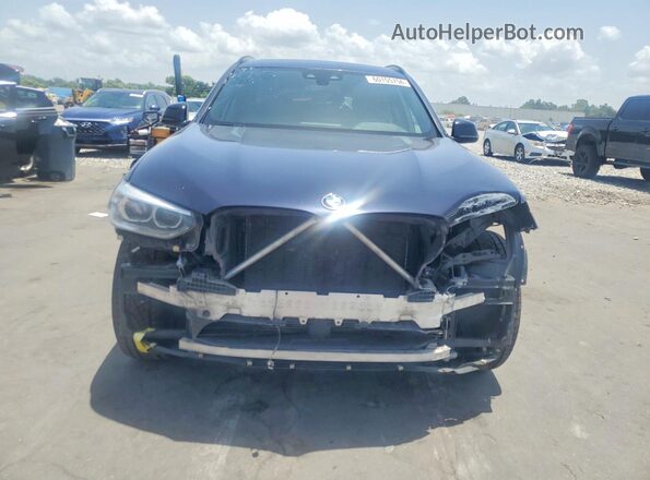 5UXTY3C06M9E04409 2021 BMW X3 Blue წინა ხედი