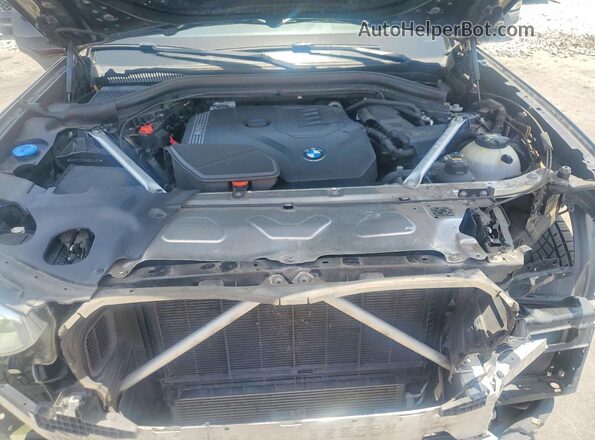 5UXTY3C06M9E04409 2021 BMW X3 Blue ძრავის განყოფილების ხედი