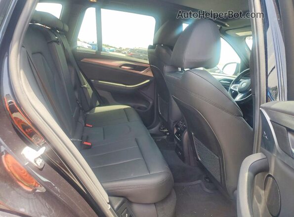 5UXTY3C06M9E04409 2021 BMW X3 Blue უკანა სალონის ხედი