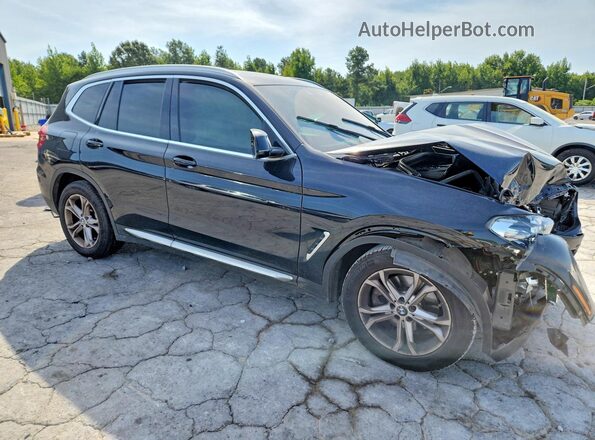 5UXTY3C06M9H34373 2021 BMW X3 Black წინა მარჯვენა