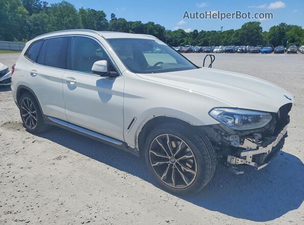 5UXTY3C06M9H43803 2021 BMW X3 White წინა მარჯვენა