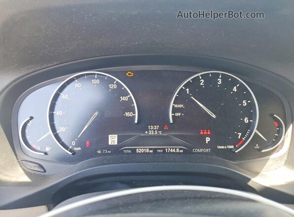 5UXTY3C06M9H43803 2021 BMW X3 White ხელსაწყოთა პანელის ხედი