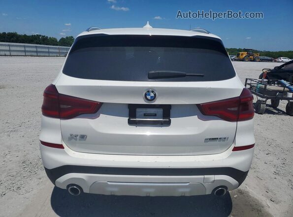 5UXTY3C06M9H43803 2021 BMW X3 White უკანა ხედი