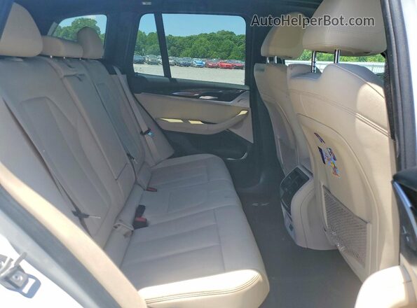 5UXTY3C06M9H43803 2021 BMW X3 White უკანა სავარძლების ხედი
