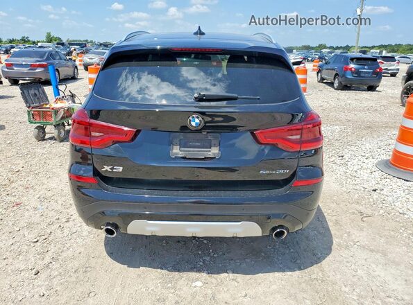 5UXTY3C07M9E63324 2021 BMW X3 Черный Вид сзади