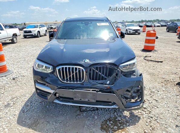 5UXTY3C07M9E63324 2021 BMW X3 Черный Вид спереди