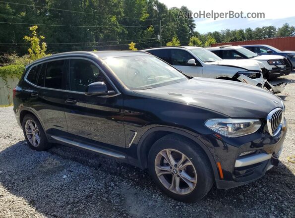 5UXTY3C07M9G57478 2021 BMW X3 Black Widok z przodu