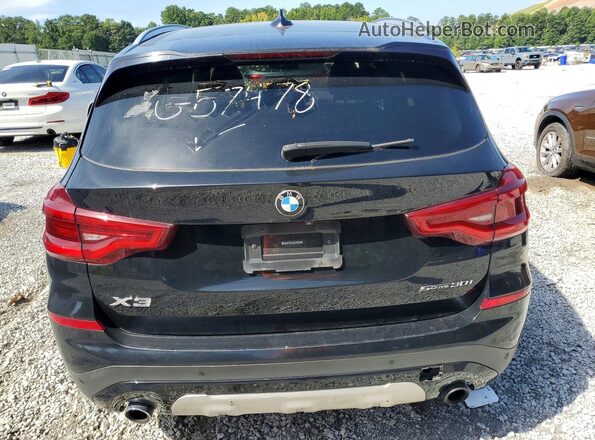 5UXTY3C07M9G57478 2021 BMW X3 Black Widok wnętrza z przodu