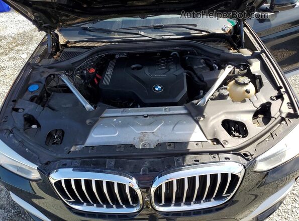 5UXTY3C07M9G57478 2021 BMW X3 Black Widok naklejki z numerem VIN