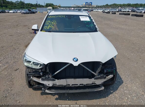 5UXTY3C07M9H02824 2021 BMW X3 White Вид щитка приладів