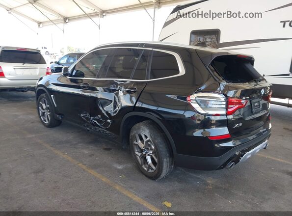 5UXTY3C08L9D40730 2020 BMW X3 Black Trasero izquierdo