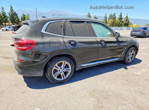 5UXTY3C09LLE55257 2020 BMW X3 Black Trasero derecho