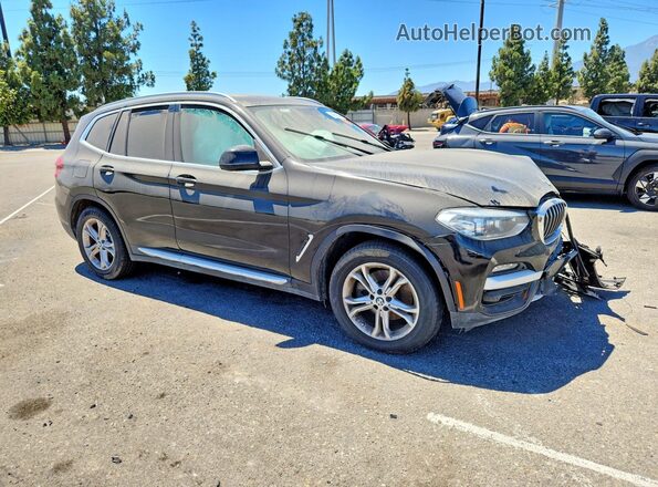 5UXTY3C09LLE55257 2020 BMW X3 Black Delantero derecho