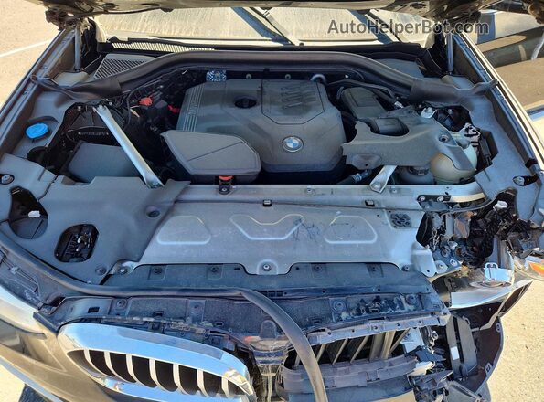5UXTY3C09LLE55257 2020 BMW X3 Black Vista del compartimento del motor