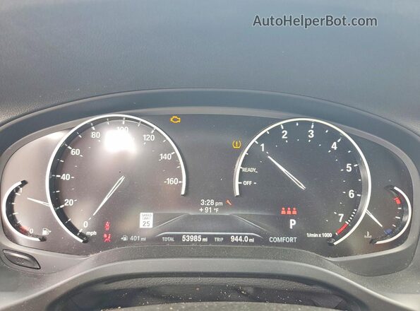 5UXTY3C09M9G26152 2021 BMW X3 Синий Вид щитка приборов