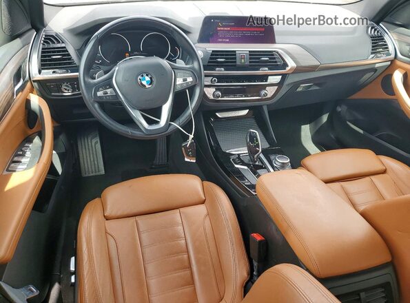 5UXTY3C09M9G26152 2021 BMW X3 Синий Вид панели приборов