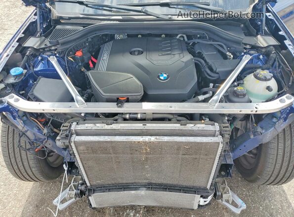 5UXTY3C09M9G26152 2021 BMW X3 Синий Вид подкапотного пространства