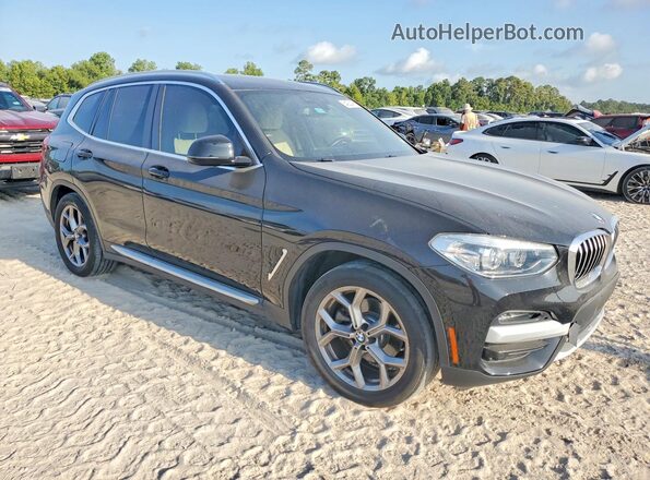 5UXTY3C09M9H29118 2021 BMW X3 Black Передня права чверть