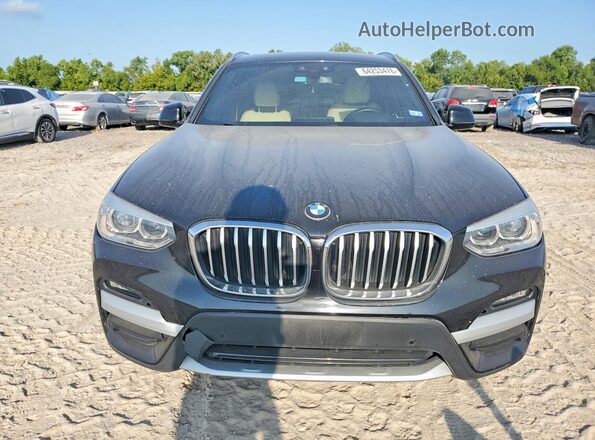 5UXTY3C09M9H29118 2021 BMW X3 Black Вид спереду