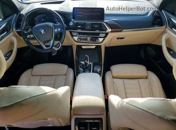 5UXTY3C09M9H29118 2021 BMW X3 Black Вид панелі приладів