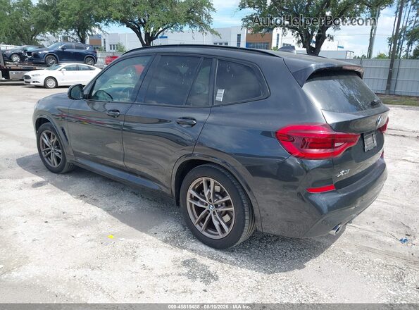 5UXTY3C0XM9H10013 2021 BMW X3 Black Հետևի ձախ