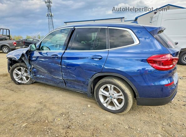 5UXTY5C00L9B66583 2020 BMW X3 Blue უკანა მარცხენა