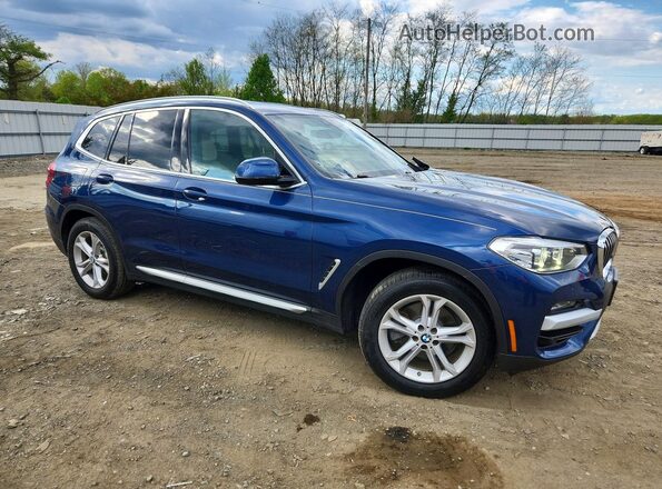 5UXTY5C00L9B66583 2020 BMW X3 Blue წინა მარჯვენა