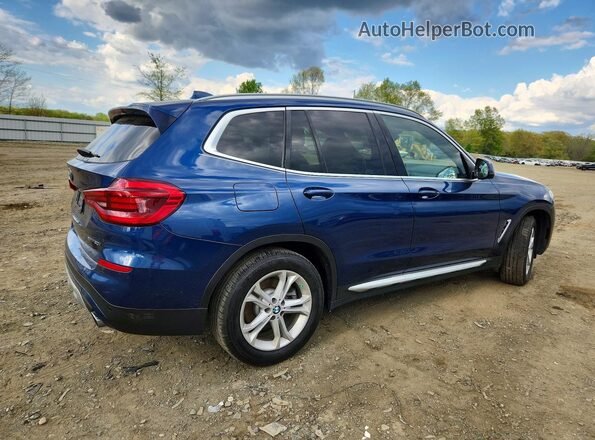 5UXTY5C00L9B66583 2020 BMW X3 Blue უკანა მარჯვენა
