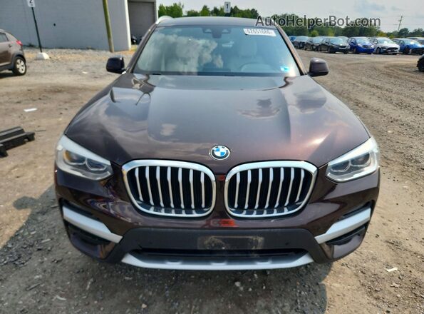5UXTY5C00LLE55868 2020 BMW X3 Brown Widok z przodu
