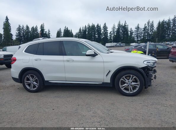 5UXTY5C00LLE58351 2020 BMW X3 White Սալոնի 360 աստիճան տեսք