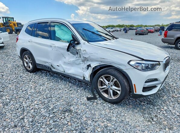5UXTY5C00M9G26357 2021 BMW X3 White Delantero derecho
