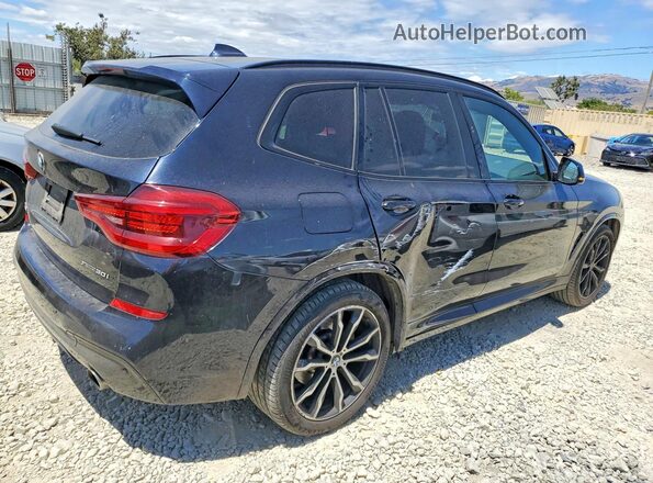 5UXTY5C00M9G49718 2021 BMW X3 Черный Задняя правая четверть