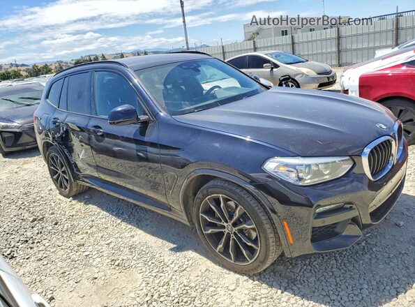 5UXTY5C00M9G49718 2021 BMW X3 Черный Передняя правая четверть