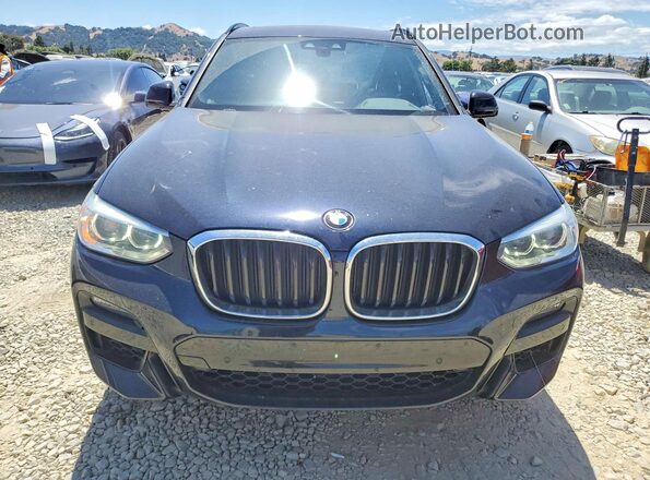 5UXTY5C00M9G49718 2021 BMW X3 Черный Вид спереди