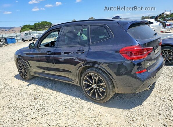 5UXTY5C00M9G49718 2021 BMW X3 Черный Задняя левая четверть