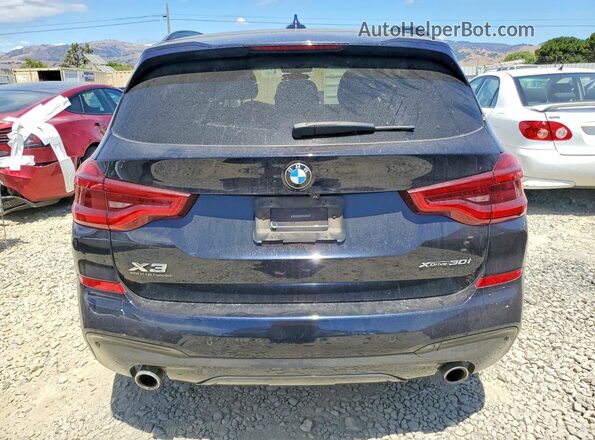5UXTY5C00M9G49718 2021 BMW X3 Черный Вид сзади