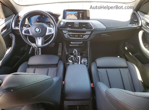 5UXTY5C00M9G49718 2021 BMW X3 Черный Вид панели приборов