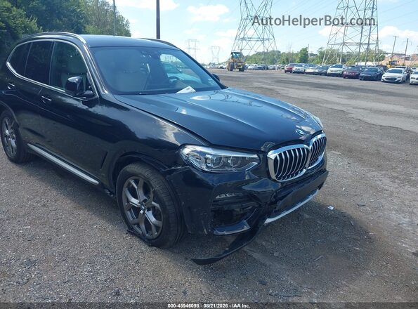 5UXTY5C01L9B65233 2020 BMW X3 Черный Вид спереди