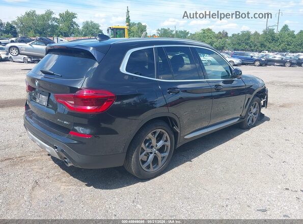 5UXTY5C01L9B65233 2020 BMW X3 Черный Задняя правая четверть